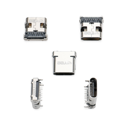 TYPE-C 24PIN　母座板上單殼 L=10.0---（UC.01.52-16-0003）_調(diào)整大小